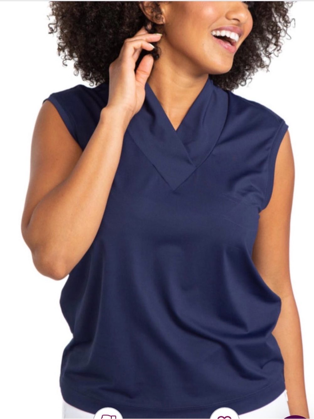 Kinona Light and Lively Sleeveless V-Neck Top